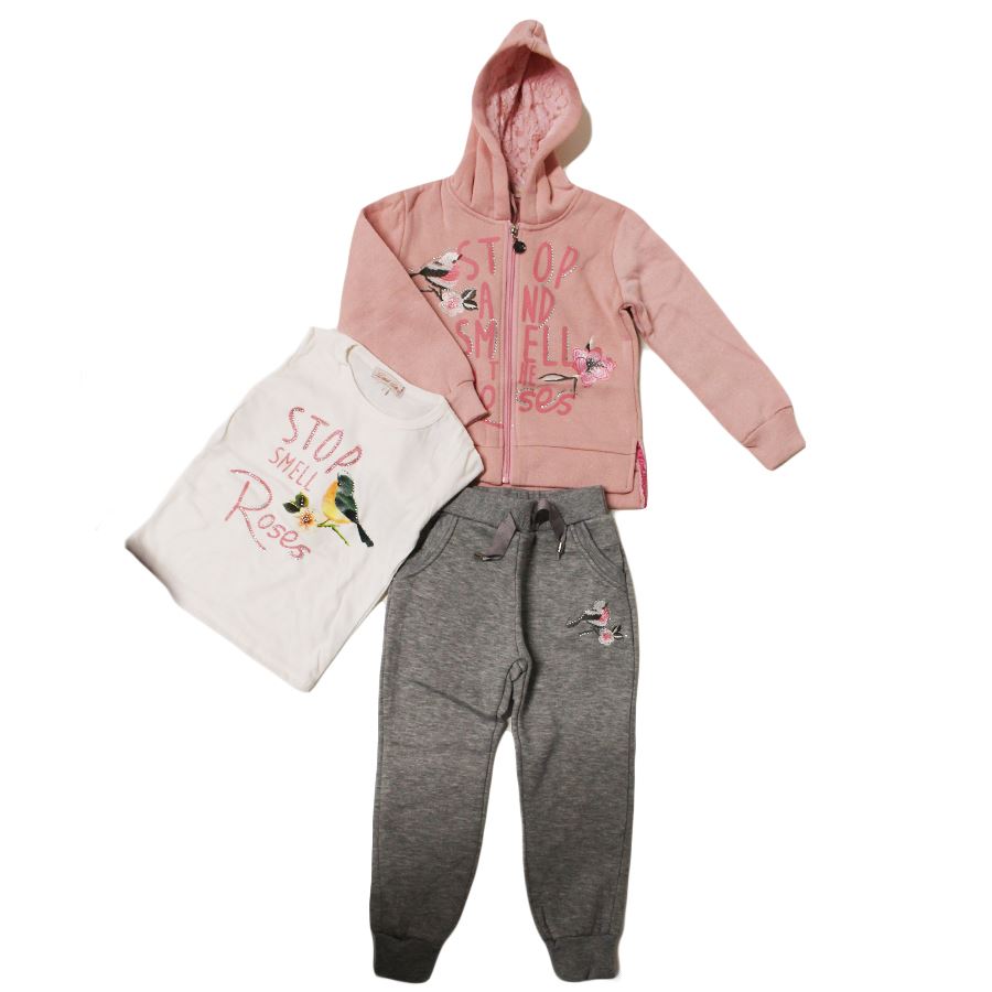 Tuta Sportiva Bambina - Felpa Con Cappuccio + Leggings, Completo Ginnastica 5-14 Anni - Foto 12