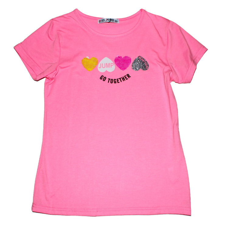 Immagine di T-shirt m/m ragazza estate Miss Image Art. LF3118