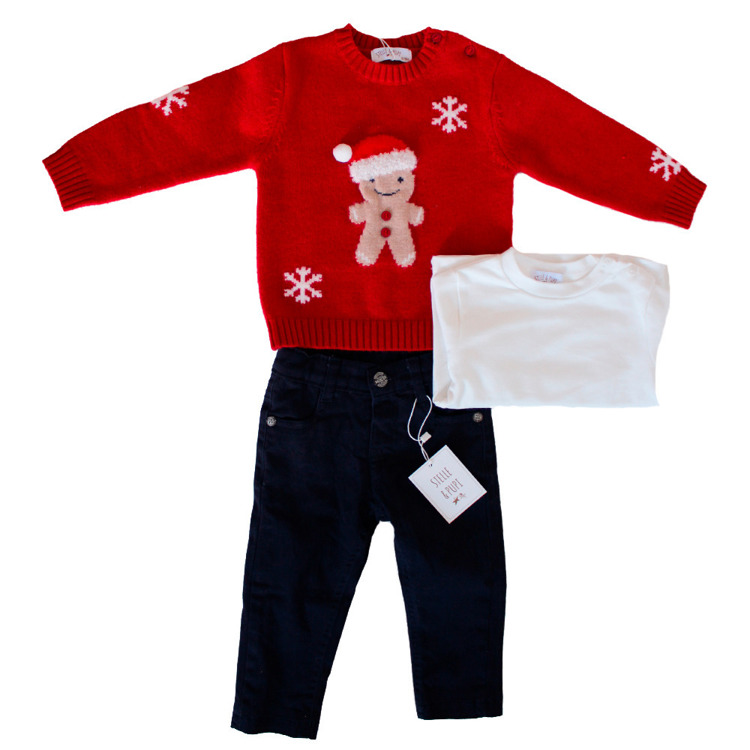 Immagine di Coordinato neonato inverno Stelle & Pupi Art. BBO677