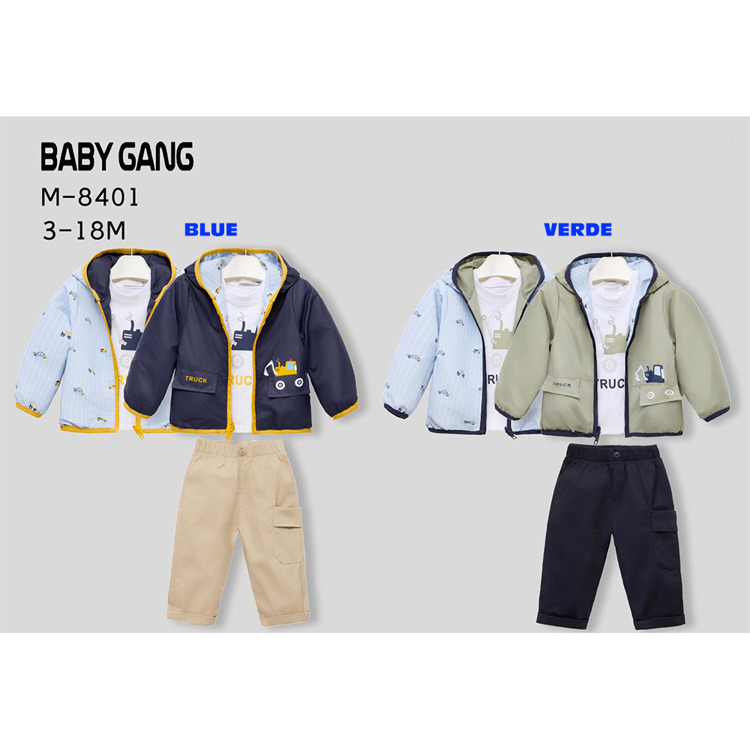 Immagine di Coordinato neonato primavera Small Gang Art. M8401