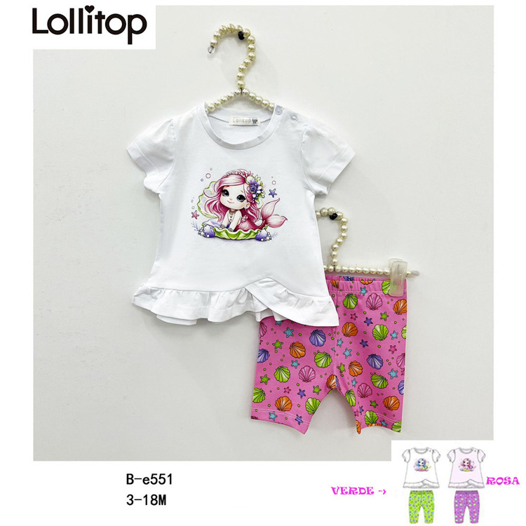 Immagine di Completo neonata estate Lollitop Art. BE551