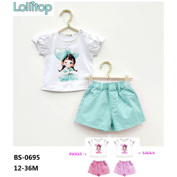 Immagine di Completo neonata estate Lollitop Art. BS0695