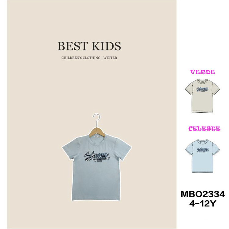 Immagine di T-shirt bambino estate Best Kids Art. MBO2334
