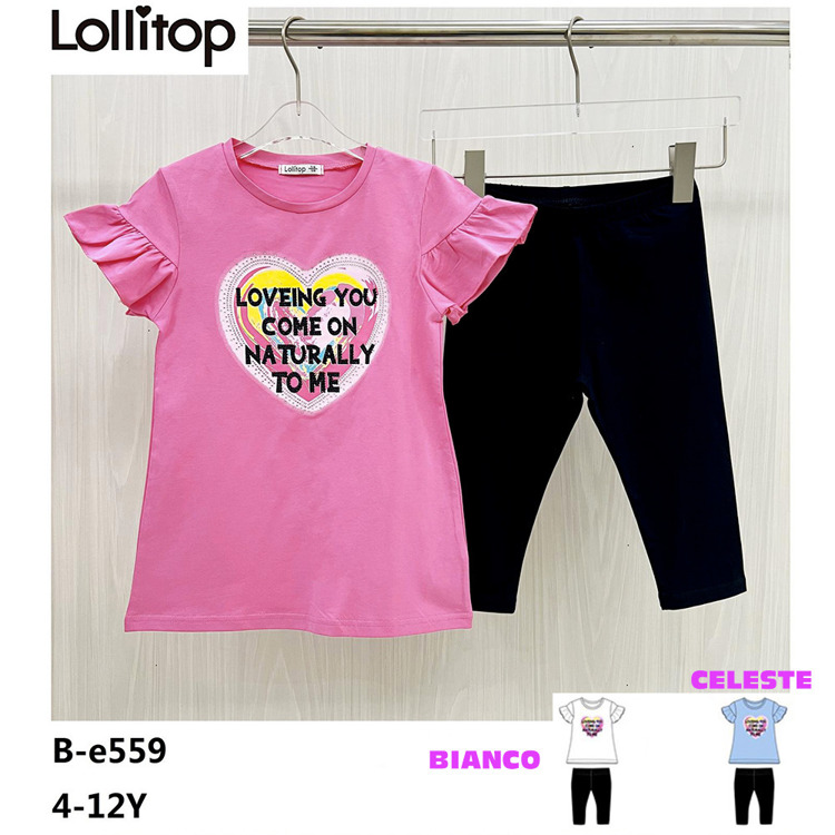 Immagine di Completo estate bambina Lollitop Art. BE559