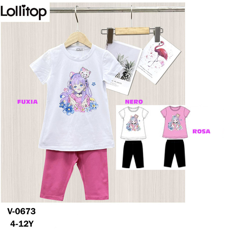Immagine di Completo estate bambina Lollitop Art. V0673