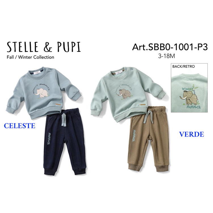 Immagine di Completo neonato autunno Stelle & Pupi Art. SBBO1001