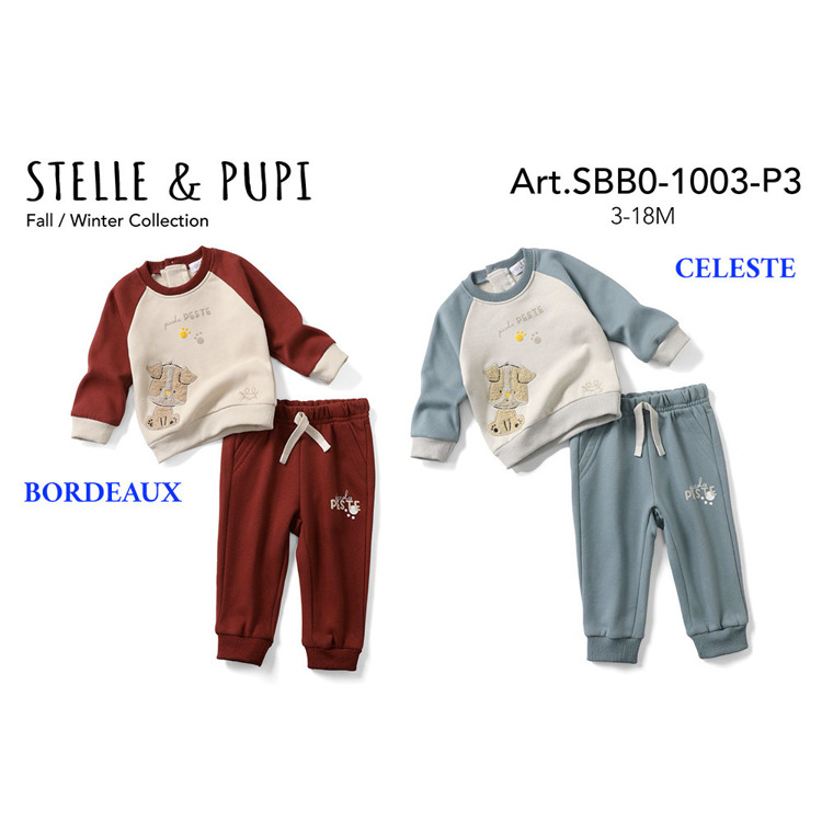 Immagine di Completo neonato autunno Stelle & Pupi Art. SBBO1003