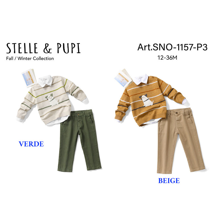Immagine di Completo neonato autunno Stelle & Pupi Art. SNO1157