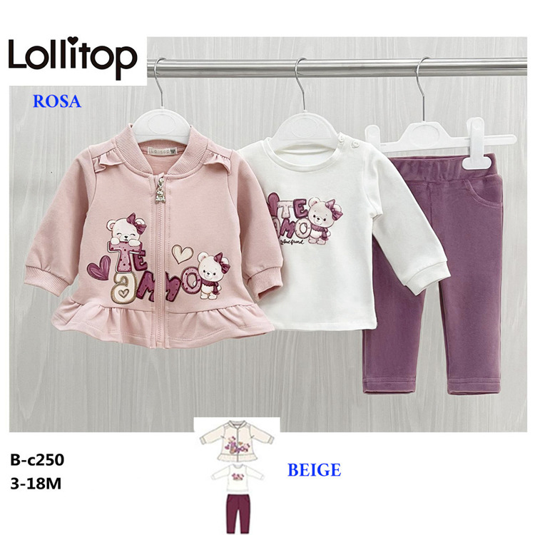 Immagine di Coordinato neonata autunno Lollitop Art. BC250