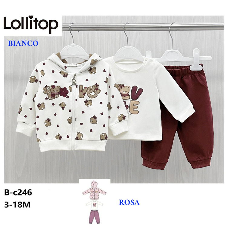 Immagine di Coordinato neonata autunno Lollitop Art. BC246