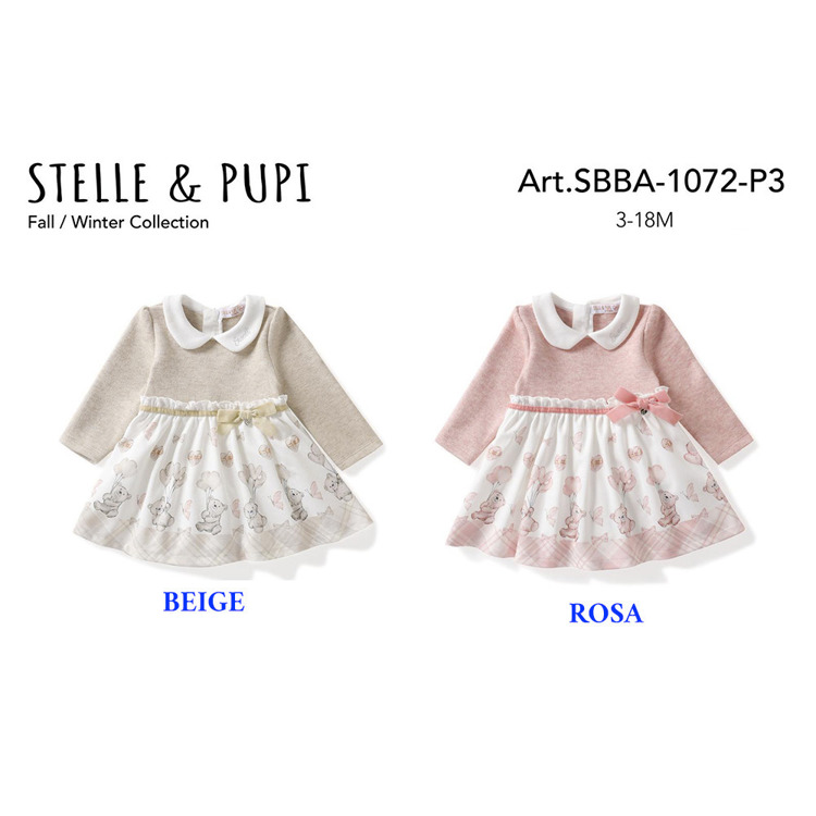 Immagine di Vestito neonata autunno Stelle & Pupi Art. SBBA1072