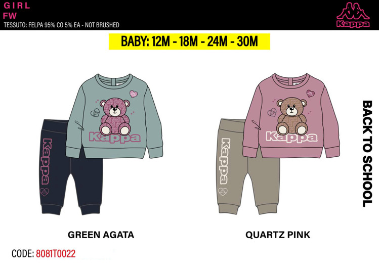 Immagine di Tuta neonata primavera Kappa Art. 8081T0022