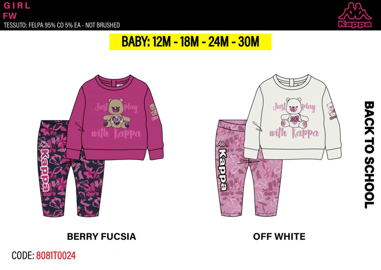 Immagine di Tuta neonata primavera Kappa Art. 8081T0024