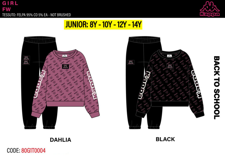 Immagine di Tuta ragazza primavera Kappa Art. 80G1T0004R