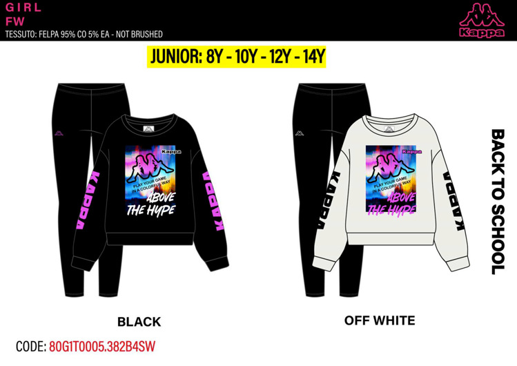 Immagine di Tuta ragazza primavera Kappa Art. 80G1T0005R