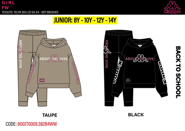 Immagine di Tuta ragazza primavera Kappa Art. 80G1T0009R