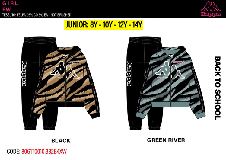 Immagine di Tuta ragazza primavera Kappa Art. 80G1T0010R