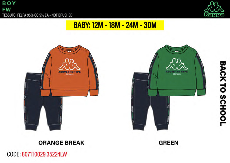 Immagine di Tuta neonato primavera Kappa Art. 8071T0029