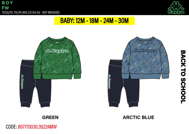 Immagine di Tuta neonato primavera Kappa Art. 8071T0030