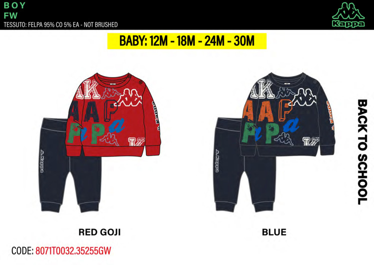 Immagine di Tuta neonato primavera Kappa Art. 8071T0032