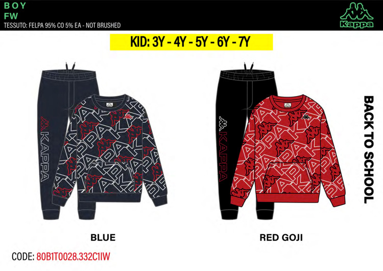 Immagine di Tuta bambino primavera Kappa Art. 80B1T0028B