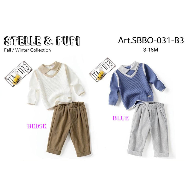 Immagine di Completo neonato autunno Stelle & Pupi Art. SBBO031