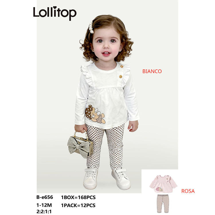 Immagine di Completo neonata primavera Lollitop Art. BE656