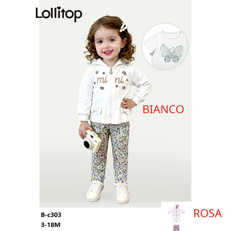 Immagine di Completo neonata primavera Lollitop Art. BC303