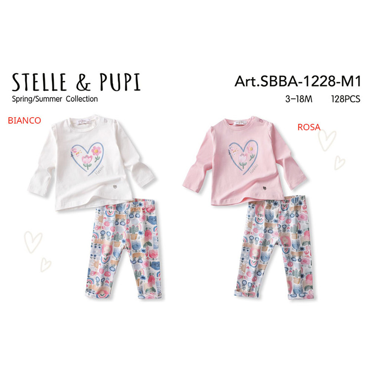 Immagine di Completo neonata primavera Stelle & Pupi Art. SBBA1228