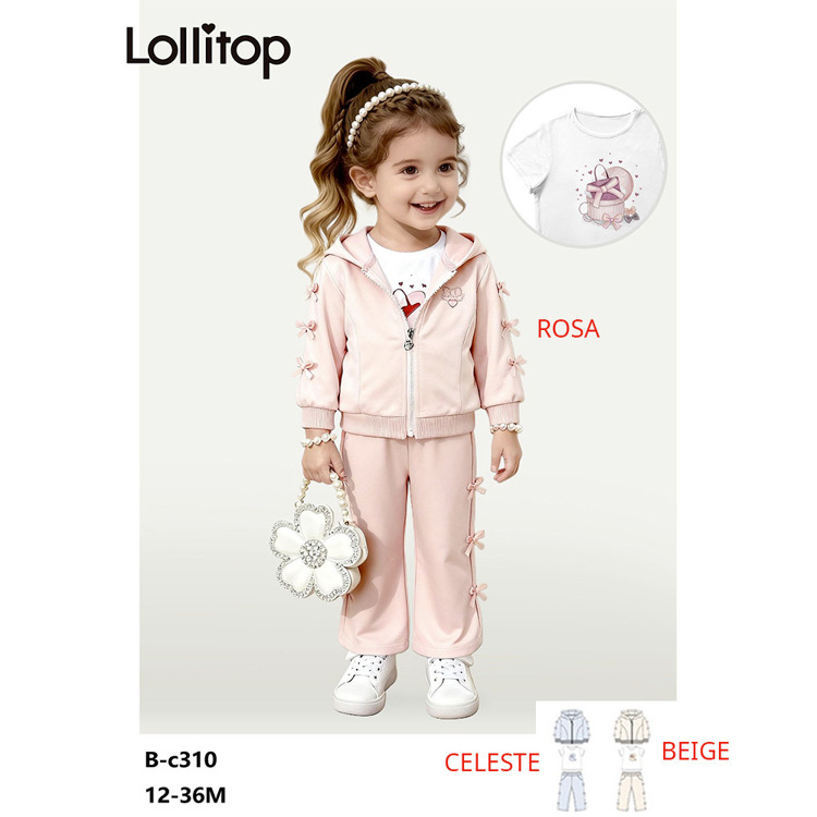 Immagine di Completo neonata primavera Lollitop Art. BC310