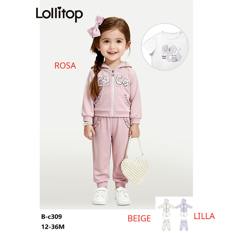 Immagine di Completo neonata primavera Lollitop Art. BC309