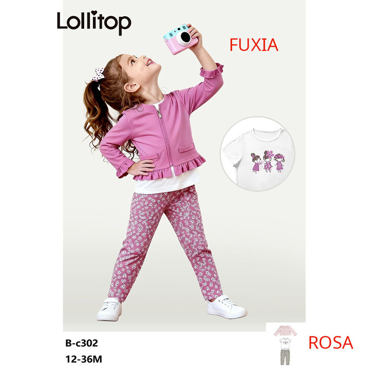 Immagine di Completo neonata primavera Lollitop Art. BC302