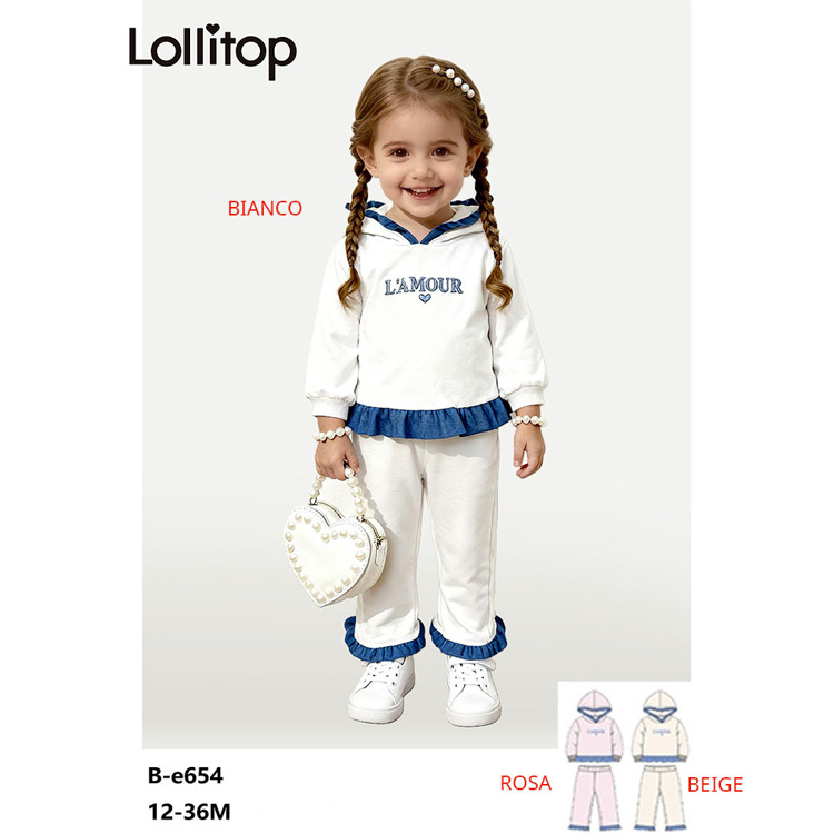 Immagine di Completo neonata primavera Lollitop Art. BE654