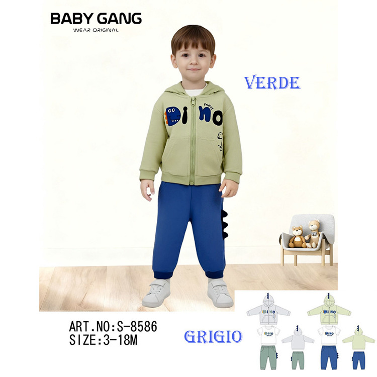 Immagine di Completo neonato primavera Baby Gang Art. S8586
