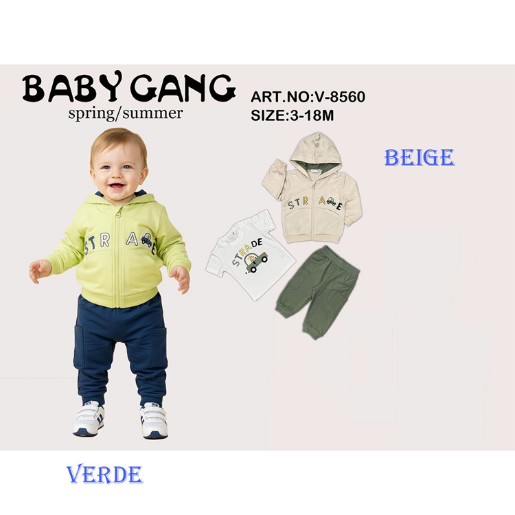 Immagine di Completo neonato primavera Baby Gang Art. V8560