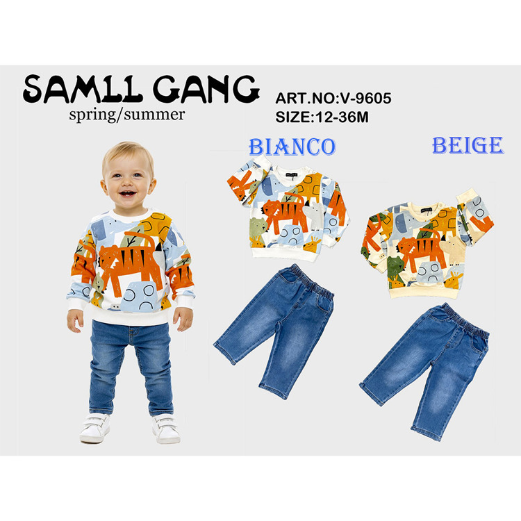 Immagine di Completo neonato primavera Baby Gang Art. V9605