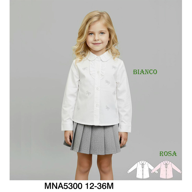 Immagine di Camicia neonata primavera Smile Yes Art. MNA5300
