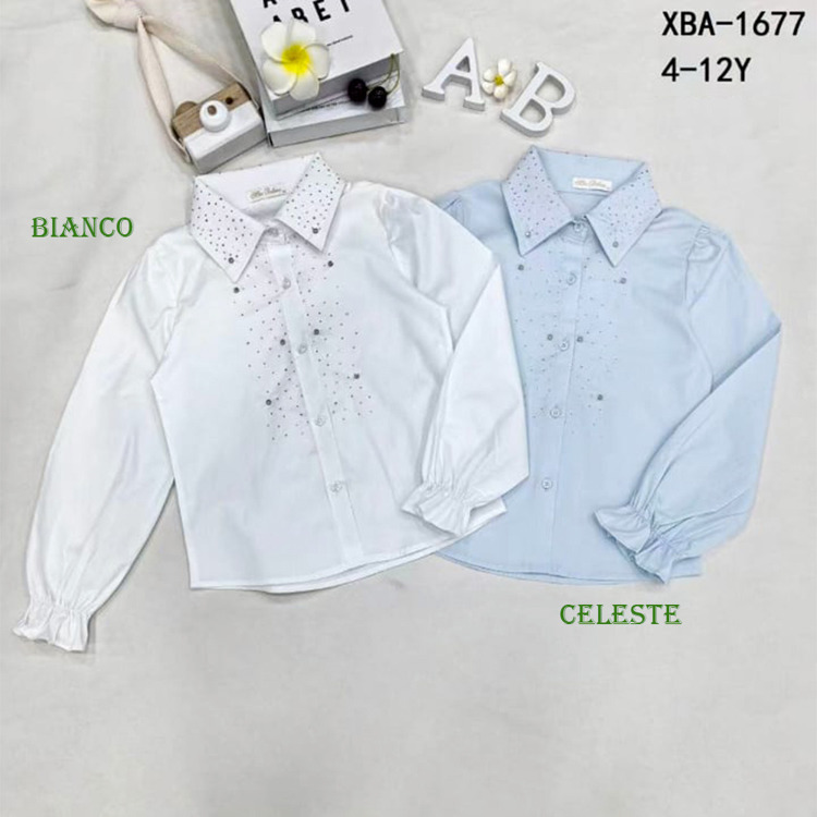 Immagine di Camicia bambina primavera Miss Bellina Art. XBA1677