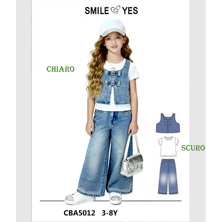 Immagine di Completo bambina primavera Smile Yes Art. CBA5012