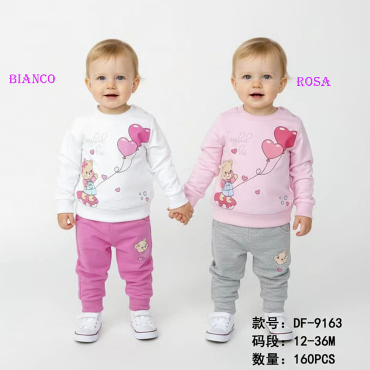 Immagine di Completo neonata primavera Pink Girl Art. DF9163