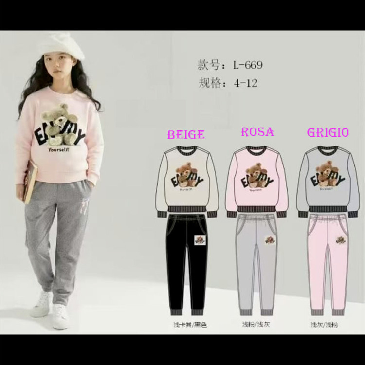 Immagine di Completo bambina primavera Mouset Art. L669