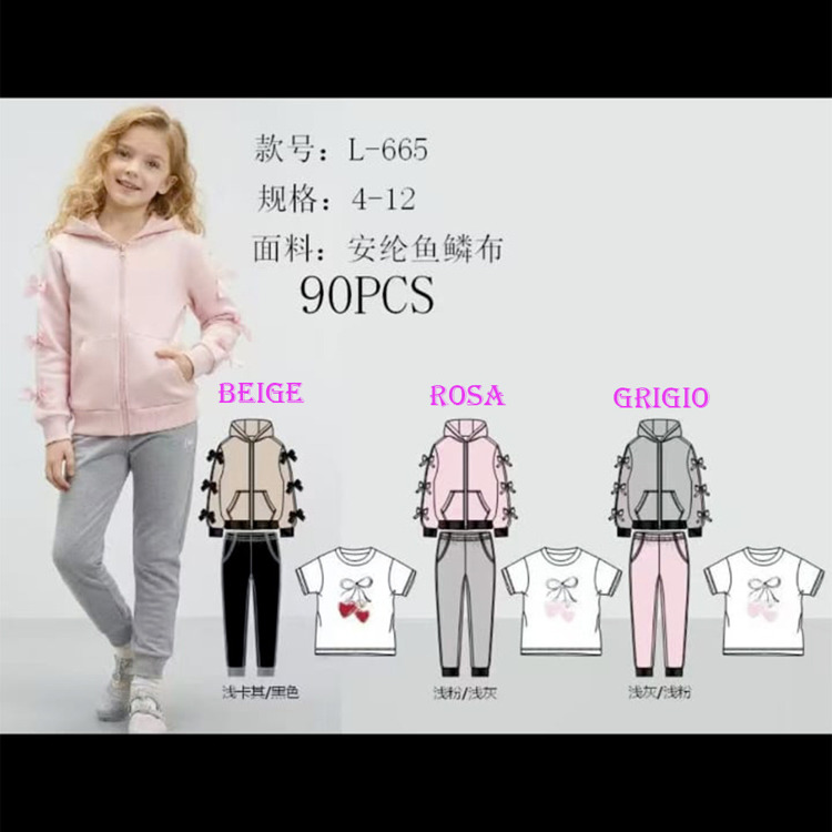 Immagine di Completo bambina primavera Mouset Art. L665