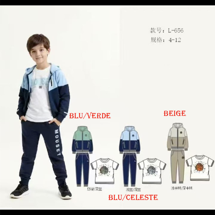 Immagine di Completo bambino primavera Mouset Art. L656