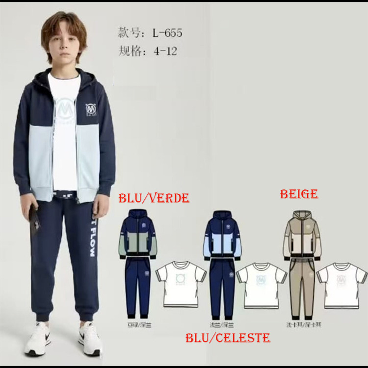 Immagine di Completo bambino primavera Mouset Art. L655