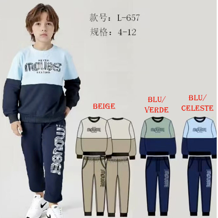 Immagine di Completo bambino primavera Mouset Art. L657