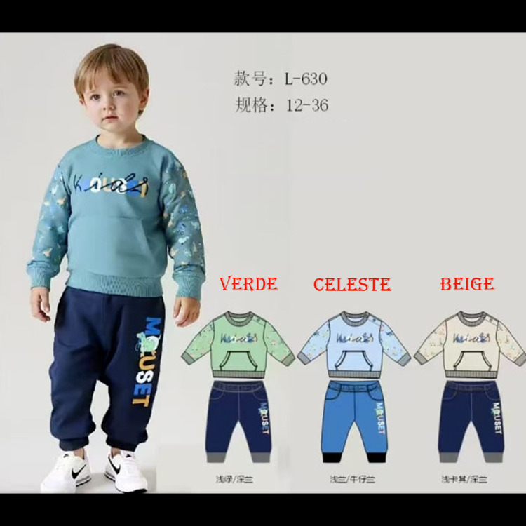 Immagine di Completo neonato primavera Mouset Art. L630