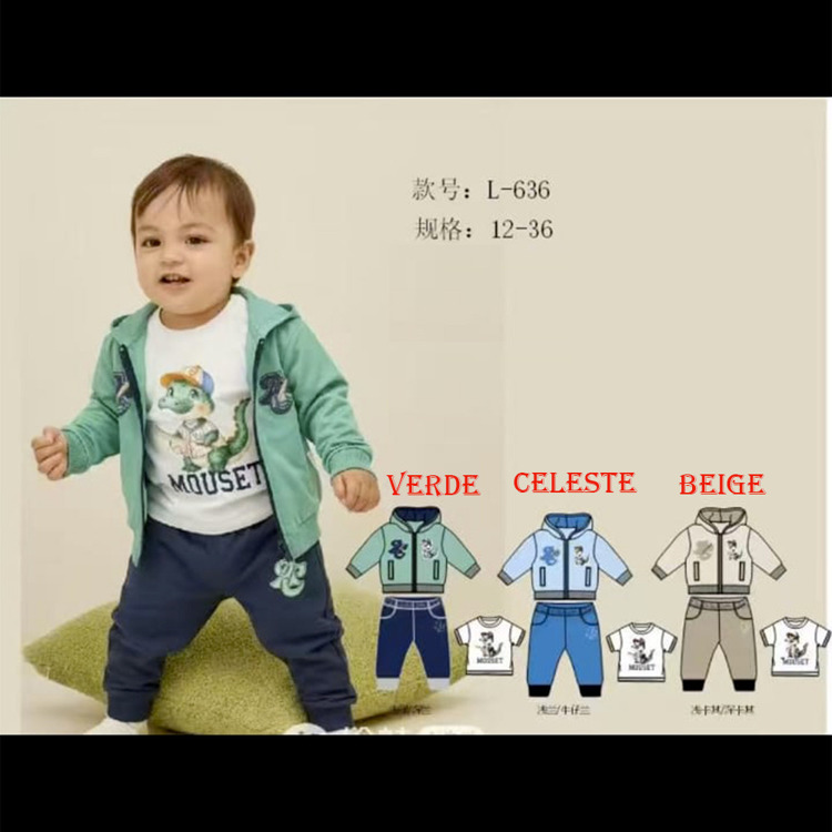 Immagine di Completo neonato primavera Mouset Art. L636