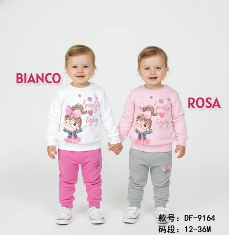 Immagine di Completo neonata primavera Pink Girl Art. DF9164