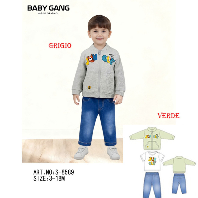 Immagine di Completo primavera neonato Baby Gang Art. S8589