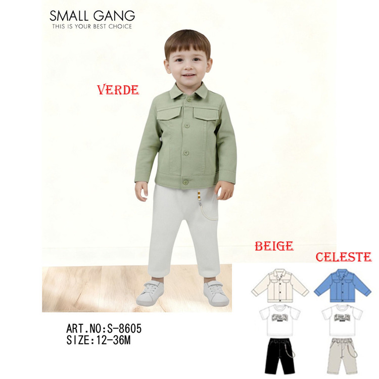 Immagine di Completo primavera neonato Small Gang Art. S8605
